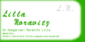 lilla moravitz business card